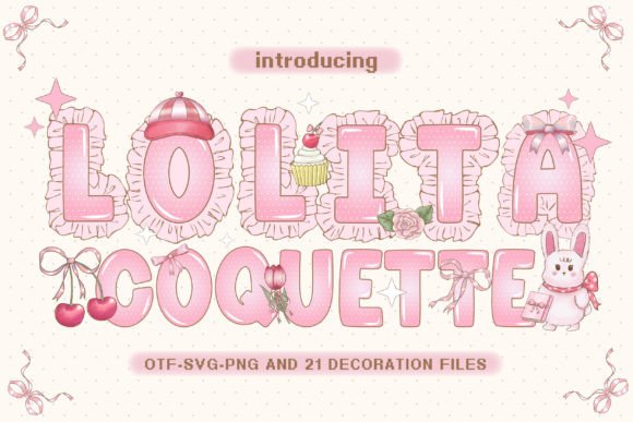 Discover the Sweet Whimsy of the Lolita Coquette Font for Creative Projects