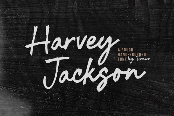 Harvey Jackson: The Raw, Artistic Energy of a Handbrushed Font