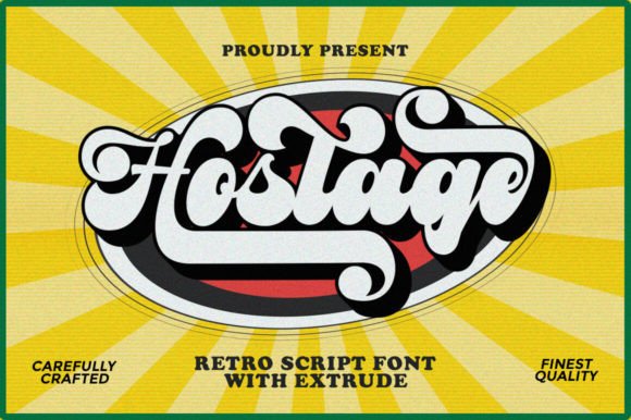 Hostage: Unlocking Bold Retro Typography for Modern Design