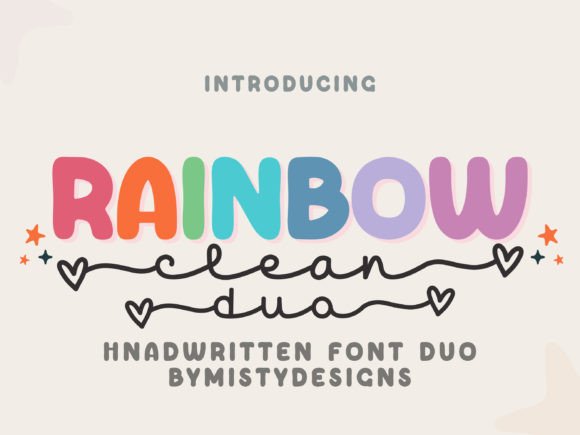 Infusing Joy and Versatility: A Deep Dive into the Rainbow Duo Font Collection
