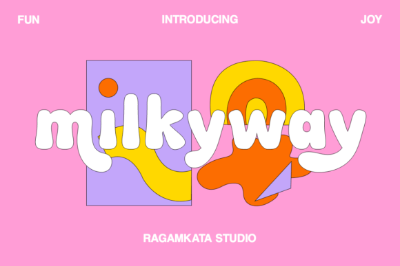 Milkyway: A Bubbly Font for Fun Design Projects