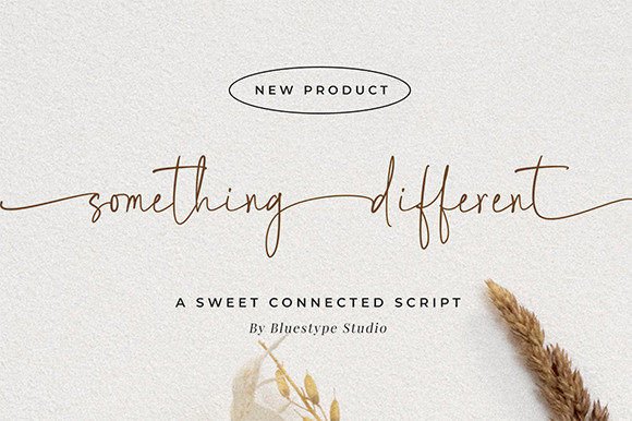 Something Different: A Handwritten Font for Elegant Design