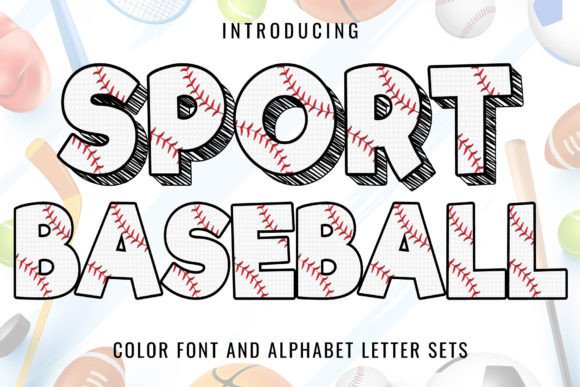 Sport Baseball: A Fun Color Font for Eye-Catching Designs