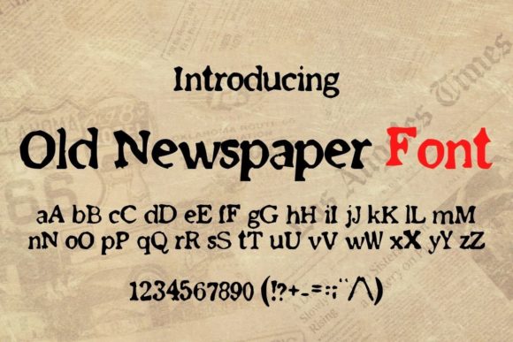 Unlocking Authenticity: How the Old Newspaper Typeface Elevates Modern Design
